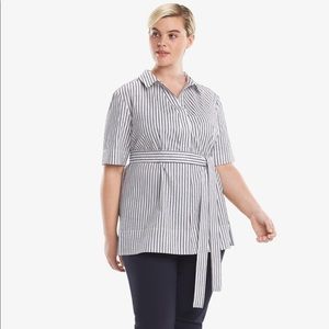 M.M. LAFLEUR Wilma Top Textured Stripe